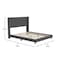 Flash Furniture Charcoal Queen Platform Bed with Headboard YK-1078-CHAR-Q-GG - alternate 5